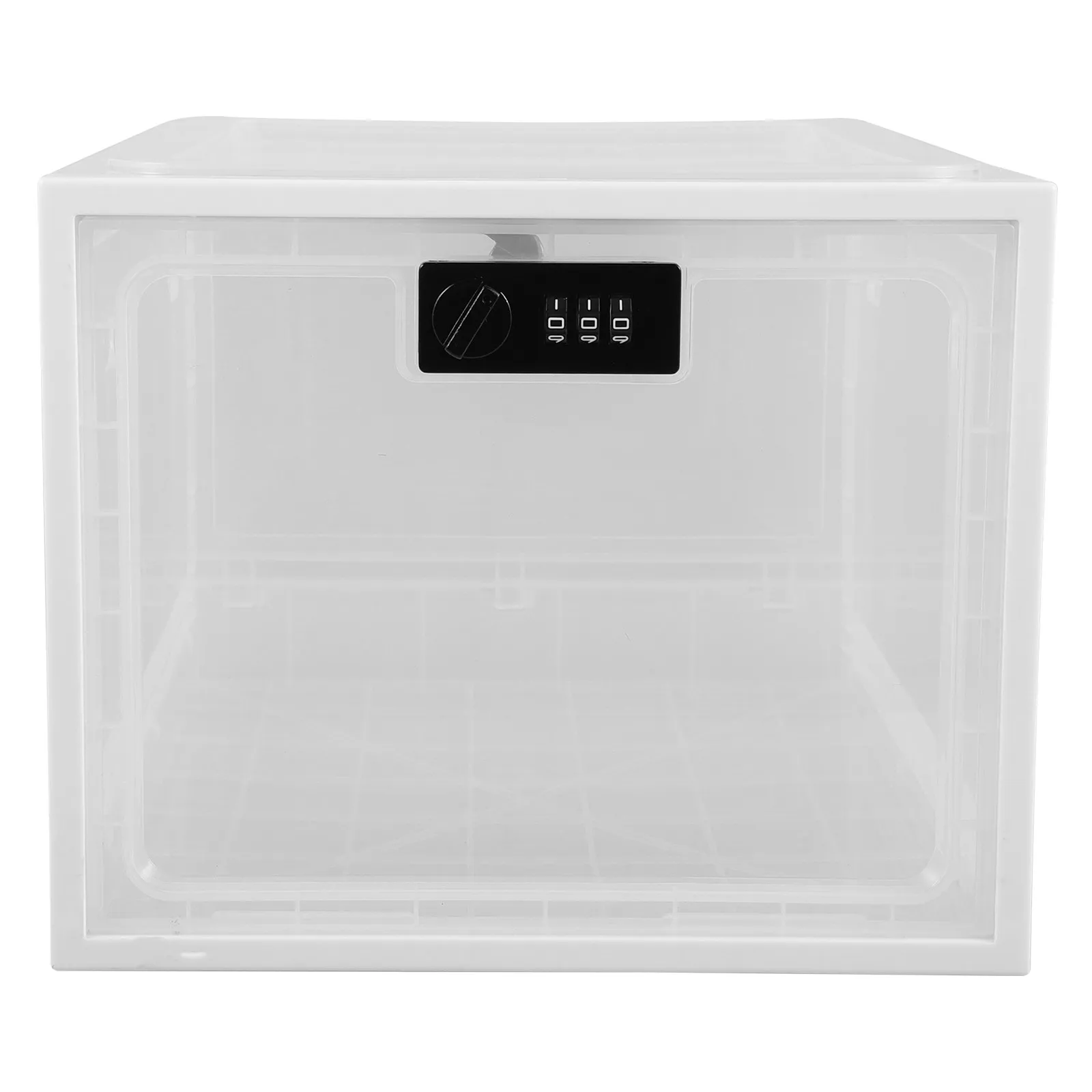 

Portable Medicine Storage Box Lockable Acrylic Container for Tablets Phones Snacks Makeup Accessories Lightweight Multi-Function