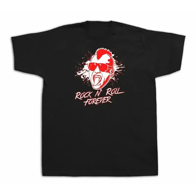Mens Tee shirts T shirt print Rock Forever Music Love Life Excitement