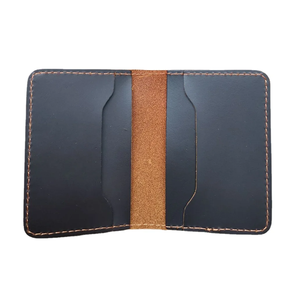 Genuine Leather Credit Card Holder Wallet for Men and Women Thin Bifold Wallet Slim Minimalist ID Card Wallet Small Card Case