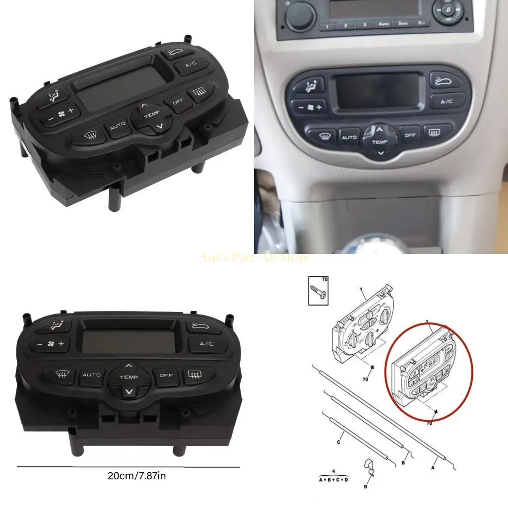 

J0MA Multifunction Air Conditioning Heater Controller Climate Management Suitable For 206 206SW 207 Car Energy Saving 6451WE