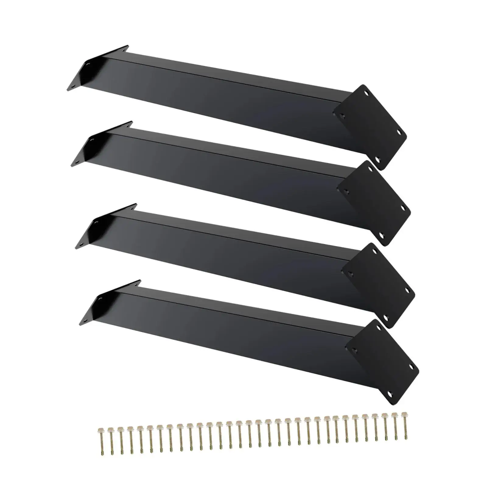 Pergola Angle Support Bracket Iron Material Corner Joint Heavy Duty DIY Kit for Gazebo Tree House Wood Post Structures