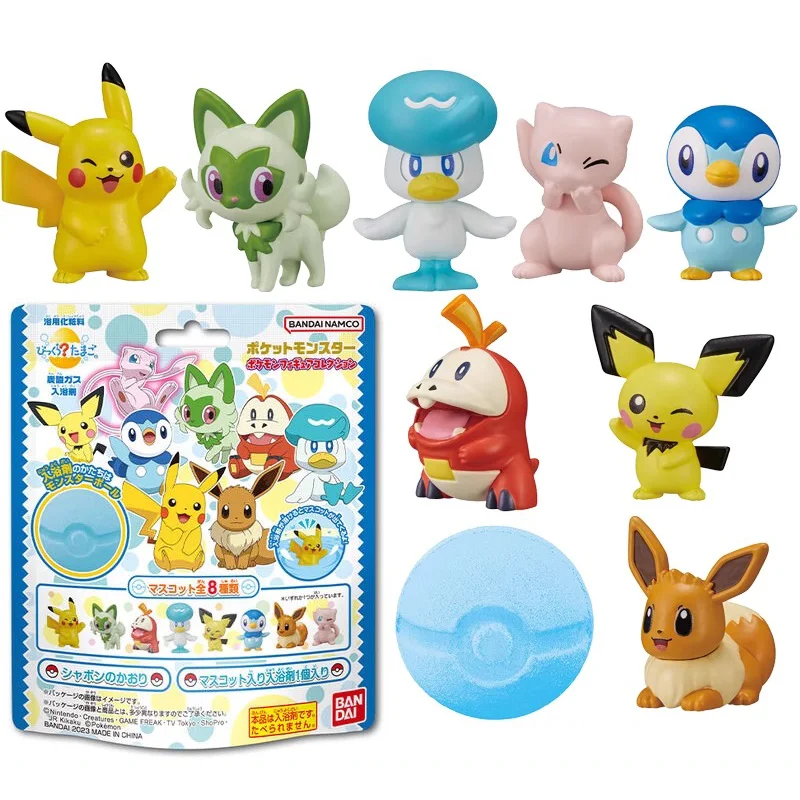 Pokemon dibujos animados burbuja pequeñas bombas de baño cuidado y relajación bola de burbujas fragancias aromaterapia SPA Bola de sal cuidado de la piel