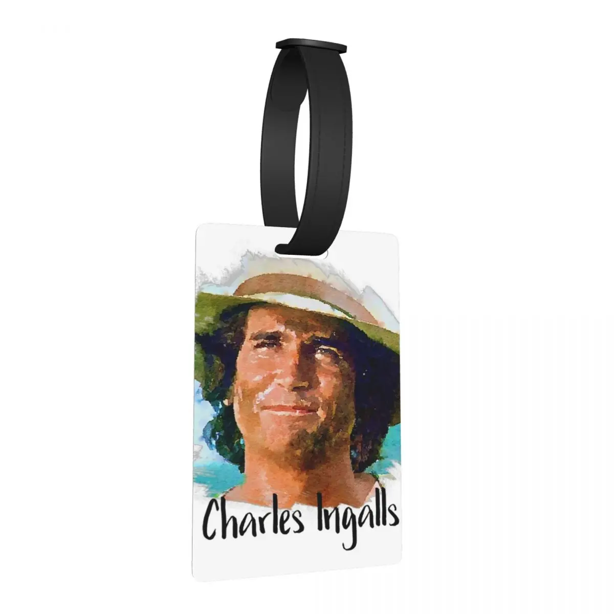 

Charles Ingalls Little House On The Prairie Luggage Tags Suitcase Travel Cute Baggage Boarding Tag Label Holder ID Name Address