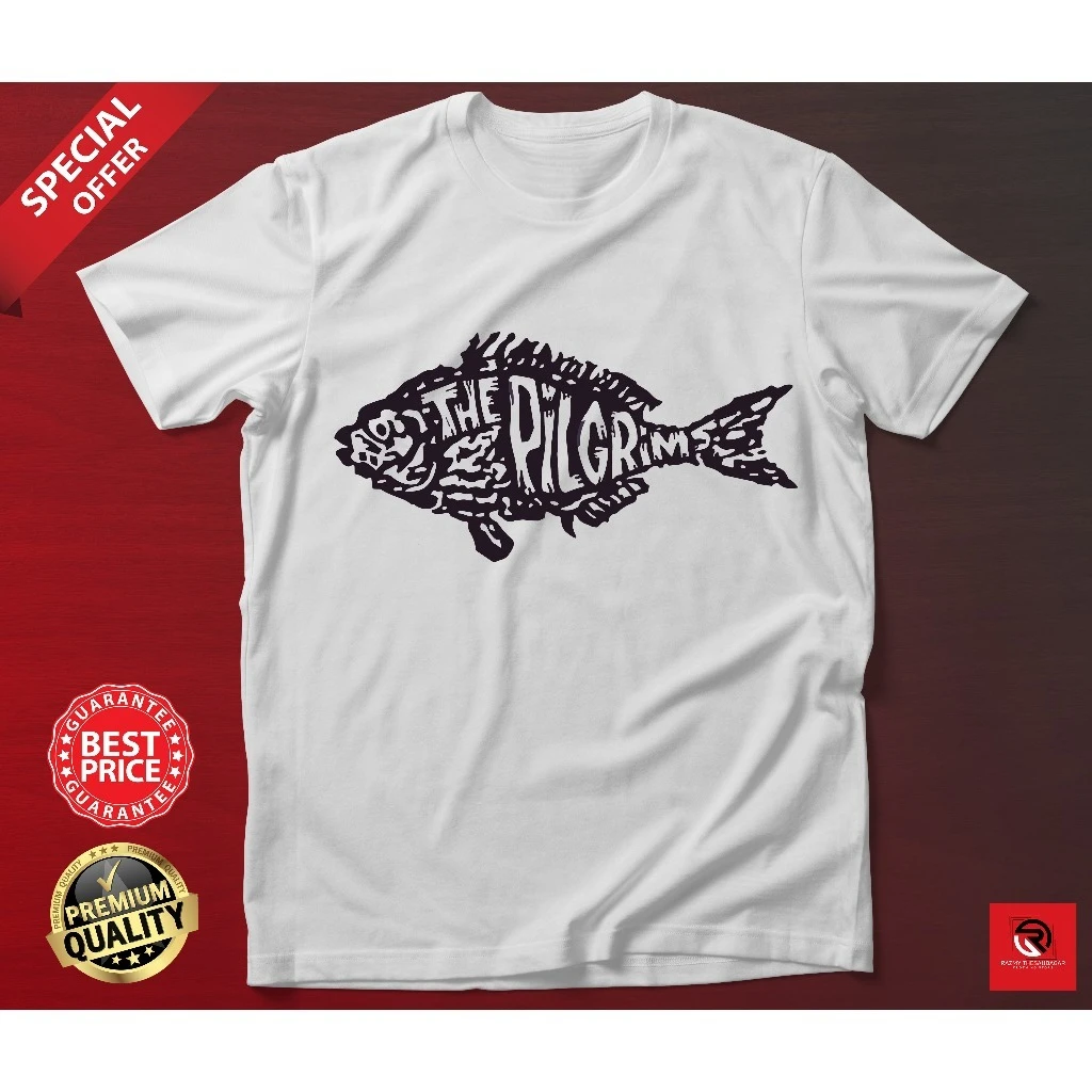 

BAJU BAND THE PILGRIMS DE CAPO T-SHIRT LENGAN PENDEK ROUNDNECK COTTON American Band Singer Street Hip-hop Short-sleeved Women