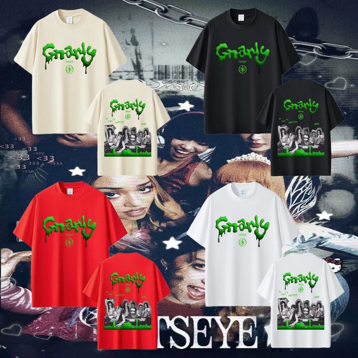 

2025 New Trendy Katseye Gabriela T-shirt Men Women Clothing Hip Hop Fashion Pop Music T Shirts Unisex Casual Cotton Men Clothing