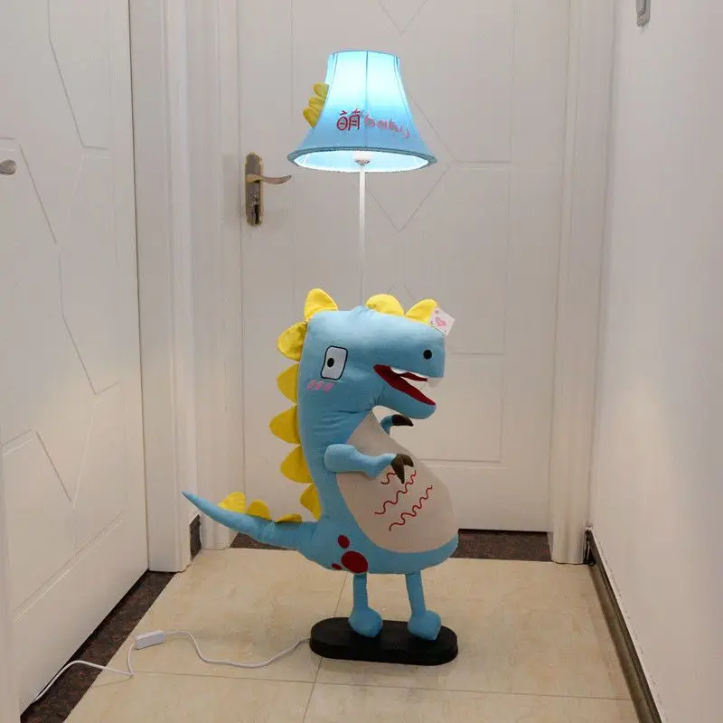 مصباح أرضي على شكل حيوان إسكندنافي مع رف وجهاز تحكم عن بعد وإضاءة ليلية لغرفة الأطفال وغرفة النوم وغرفة المعيشة #3