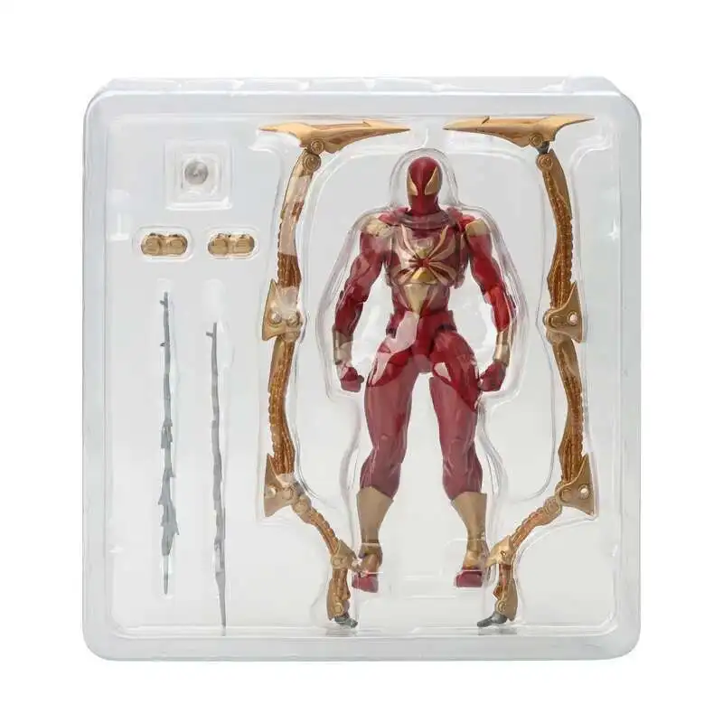 

Iron Spider YAMAGUCHI Man Peter Parker Black Red KAIYODO Figure Model Collection Toy Gift