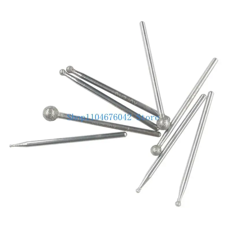 5asd Spherical Head  Grinding Bits Rotary Tools Woodworking 2.35mm Shank