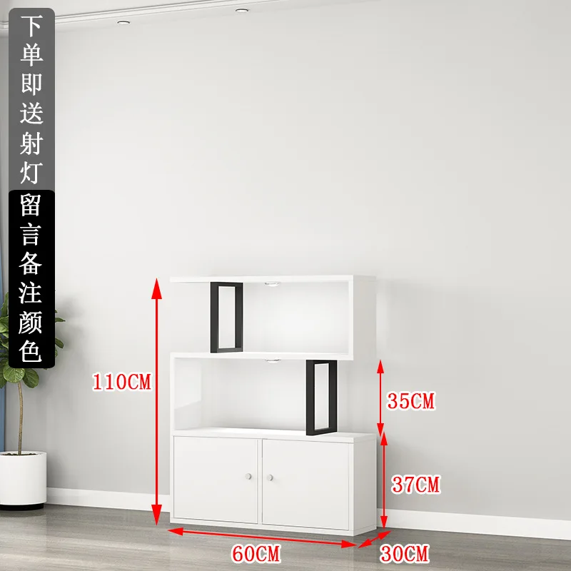 Customized. Customized Steel Wood Storage Rack Multi-Layer Bookshelf Partition Locker Display Storage Cabinet with Light Office