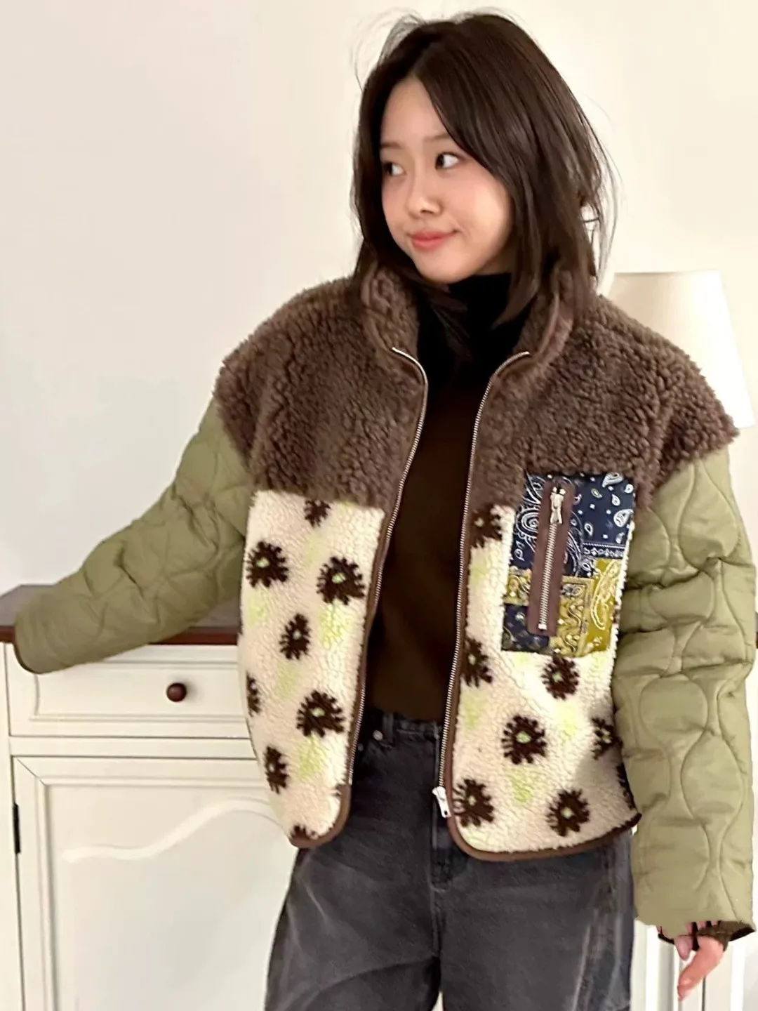 معطف شتوي نسائي لطيف من القطن من Jaet متعدد الاستخدامات، دافئ ومريح، مقاس صغير عصري #1