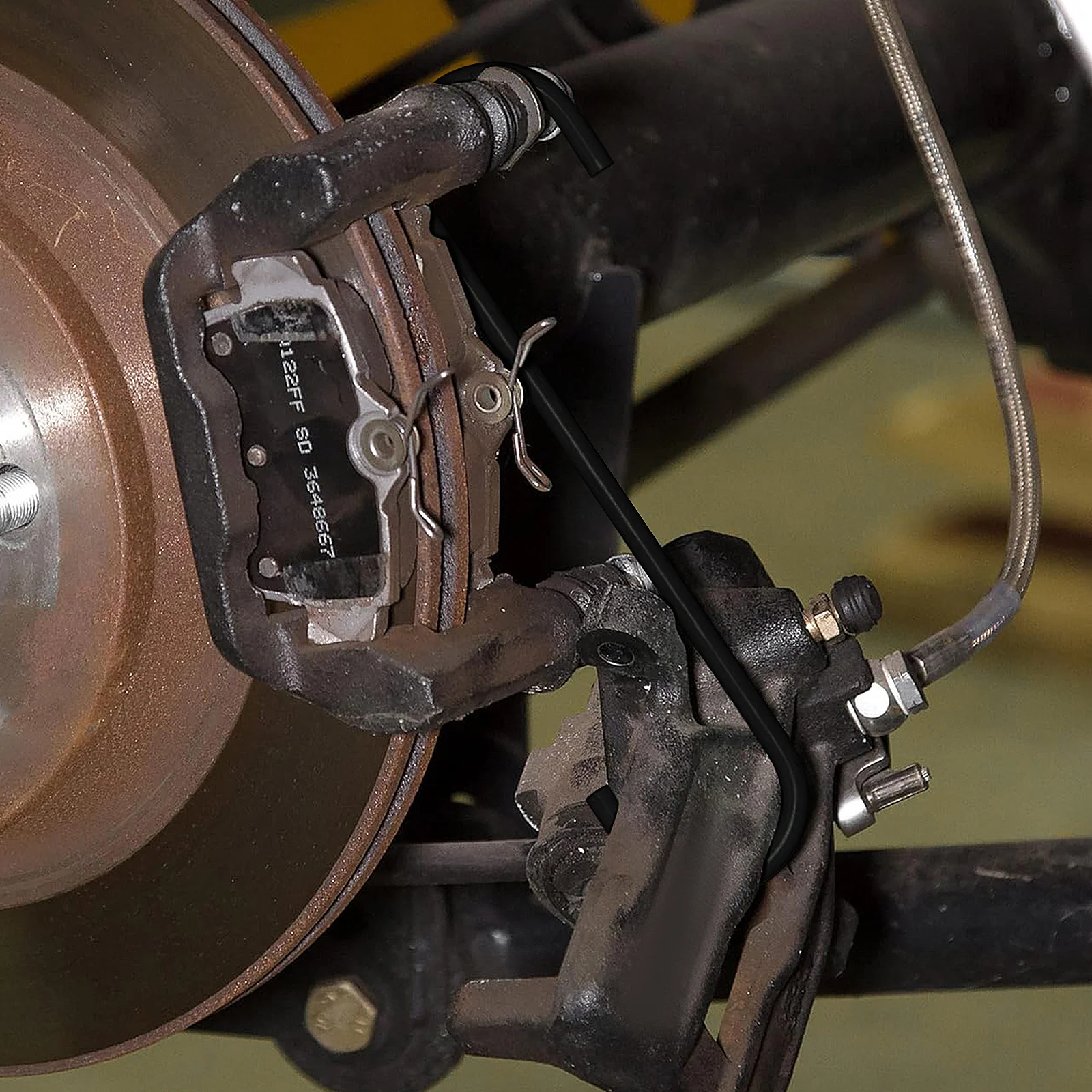 

Универсальный подвесной крюк тормозного суппорта S-образный прочный металлический инструмент для ремонта тормозов, подшипник колеса, подвеска вала оси