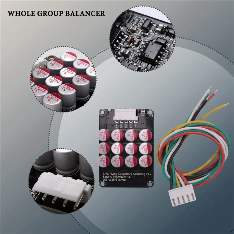 8X 4S 5A Whole Group Balancer Active BMS Board Lithium Lipo Lifepo4 Battery Equalizer Energy Transfer Capacitor