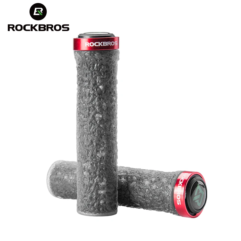 ROCKBROS Bicycle Handlebar Grip MTB Grips Anti-Slip Shock Absorption Handle Cover Mountain Road Bike Grips Bicycle Accessories