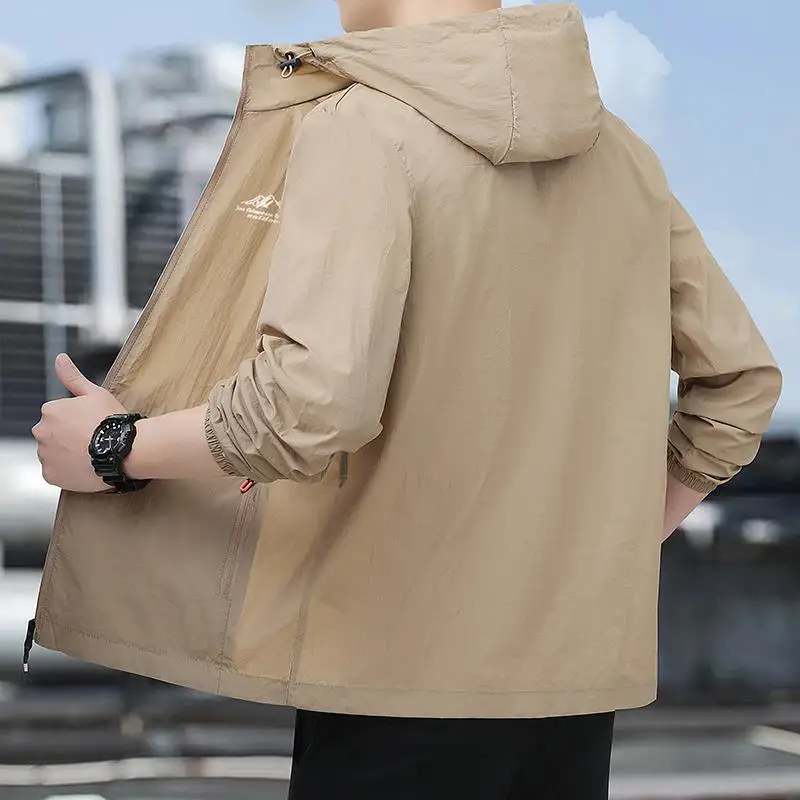 

Lightweight Summer Men's Jaet Casual Bicycle Riding Windbreaker Single Layer Coat Breathable Skin-Friendly Sportswear