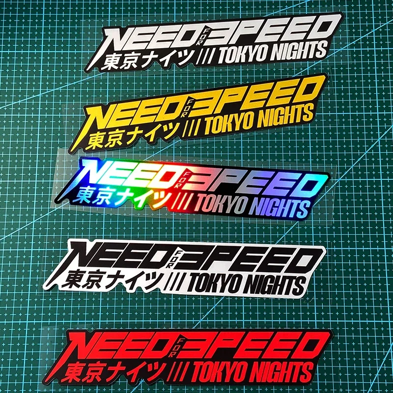 JDM Racing NEED FOR SPEED Sticker 1PC Waterproof Vinyl Decal for Motorcycle Scooter Car Window Bumper Body Decoration