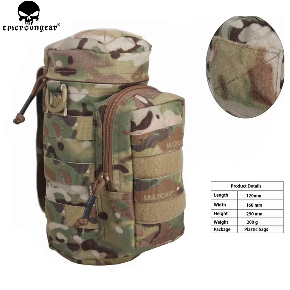 EMERBLY GEAR-Sac à dos Molle, sac utilitaire multiple, équipement de saut de chasse, poudres noires multi-camouflage, EM9Kum