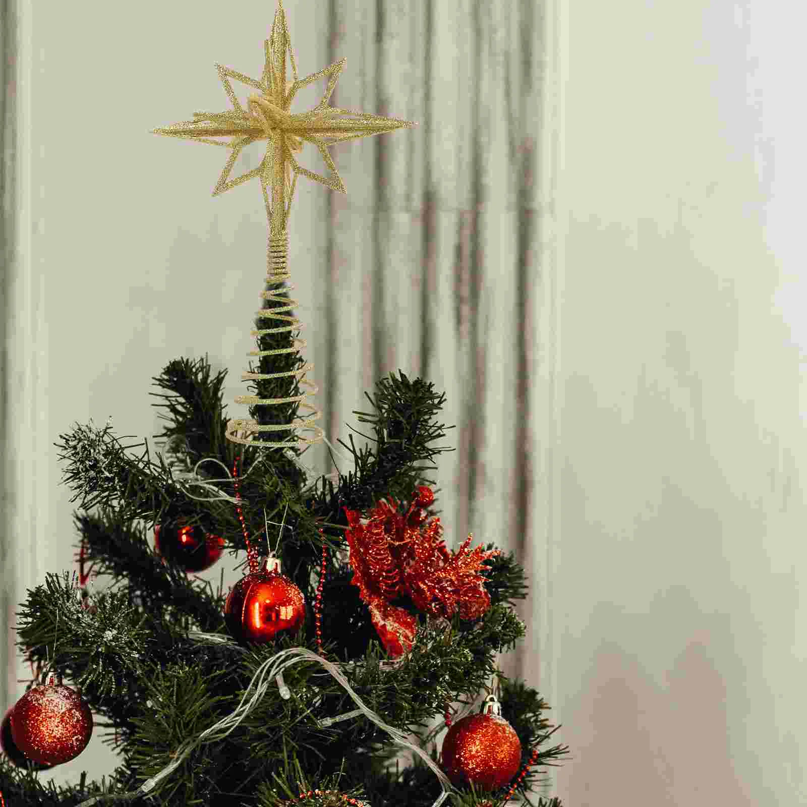 Christmas Tree Top Star for Topper Lantern Xmas Base Trees Festival Decorations Treetop Wooden