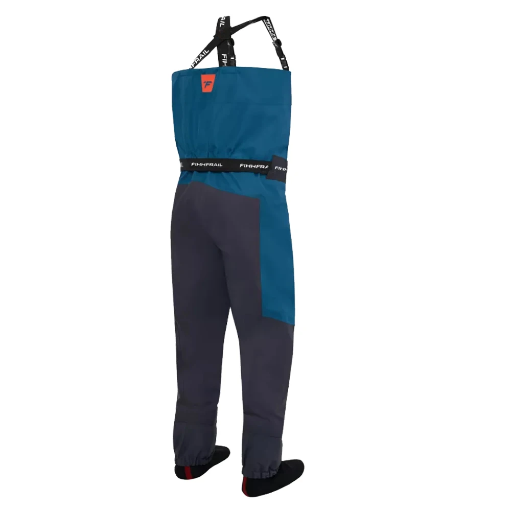 Men's Waterproof Fishing Waders Breathable Chest Waders with Stockingfoot for Fly Fishing River Wading Outdoor Hunting Pant