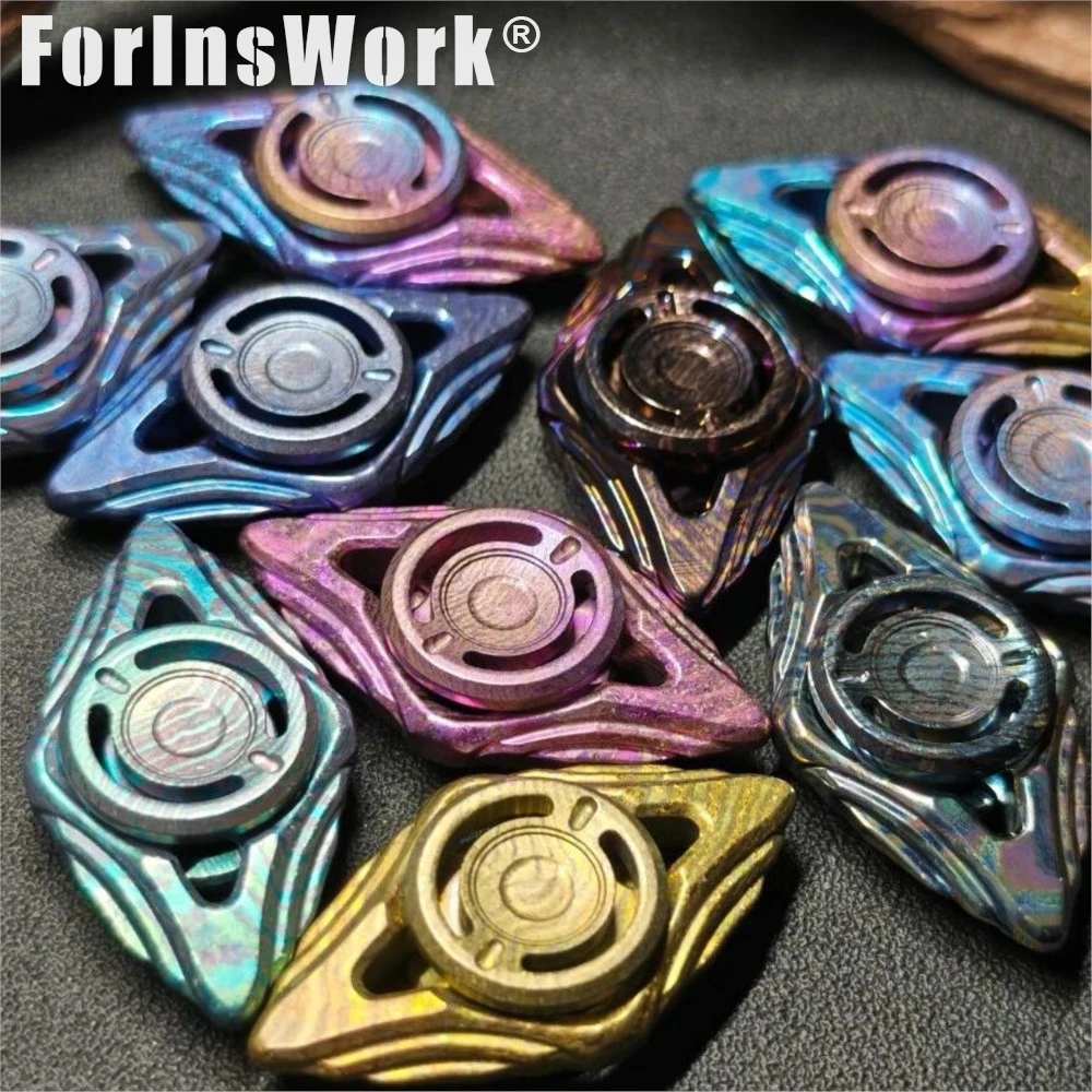 Pangolin EDC Fidget Spinner, couleur aléatoire, apôtre Timascus, matériau spécial, toucher Ultra-lisse, Rotation à grande vitesse