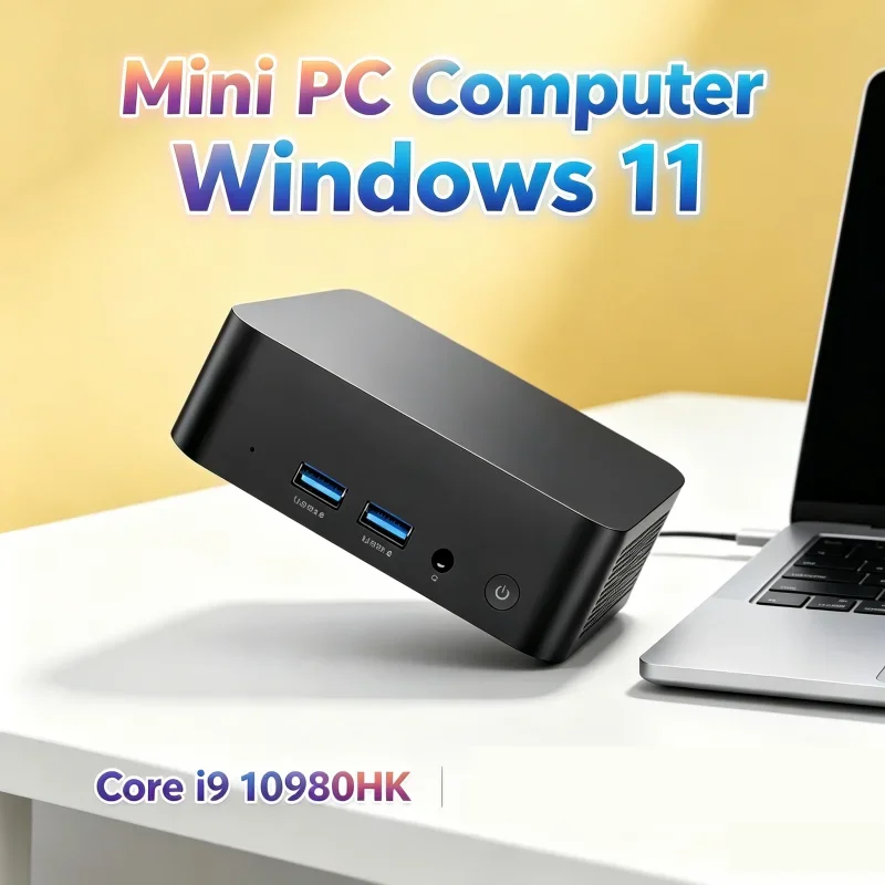 

High Definition Performance Mini Office Study PC Win11 Core I9 10980HK 32GB RAM 1TB 2TB SSD WIFI6 BT5.2 3 Years Warranty