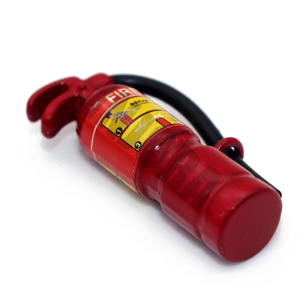 RC Rock Crawler 1:10 Accessories Metal Fire Extinguisher for Axial Wraith SCX10 90046 TRX-4 Decoration Parts