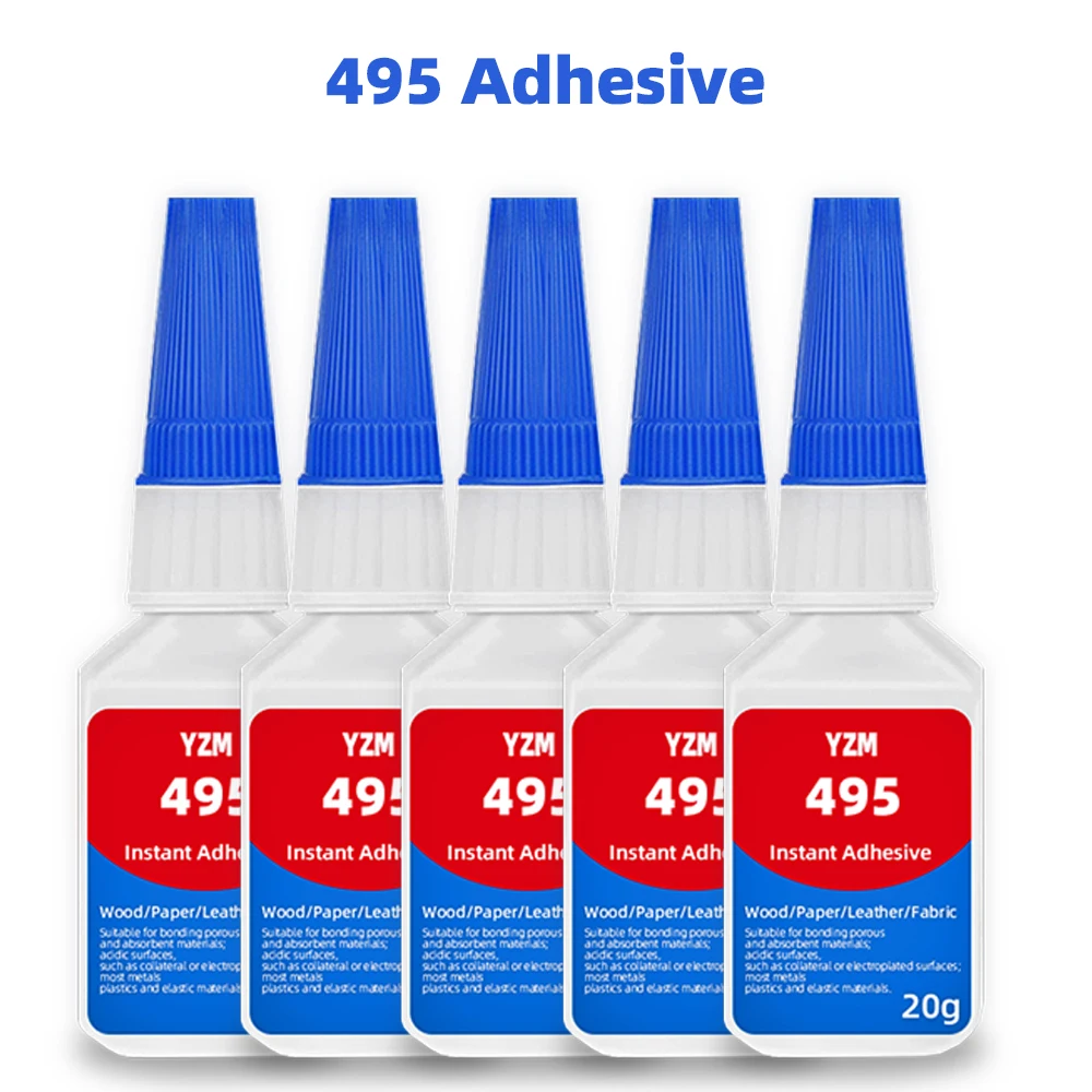20g 495 Instant Quick Drying Glue Strong Glue High Temperature Resistant Adhesive For Metal Plastic PVC Strong Liquid Glue