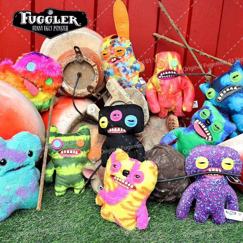 

100% Original Fuggler Big Teeth Cute Tooth Edition Laboratory Monster Doll Annoyed Alien Gaptooth McGoo Toys Random Color