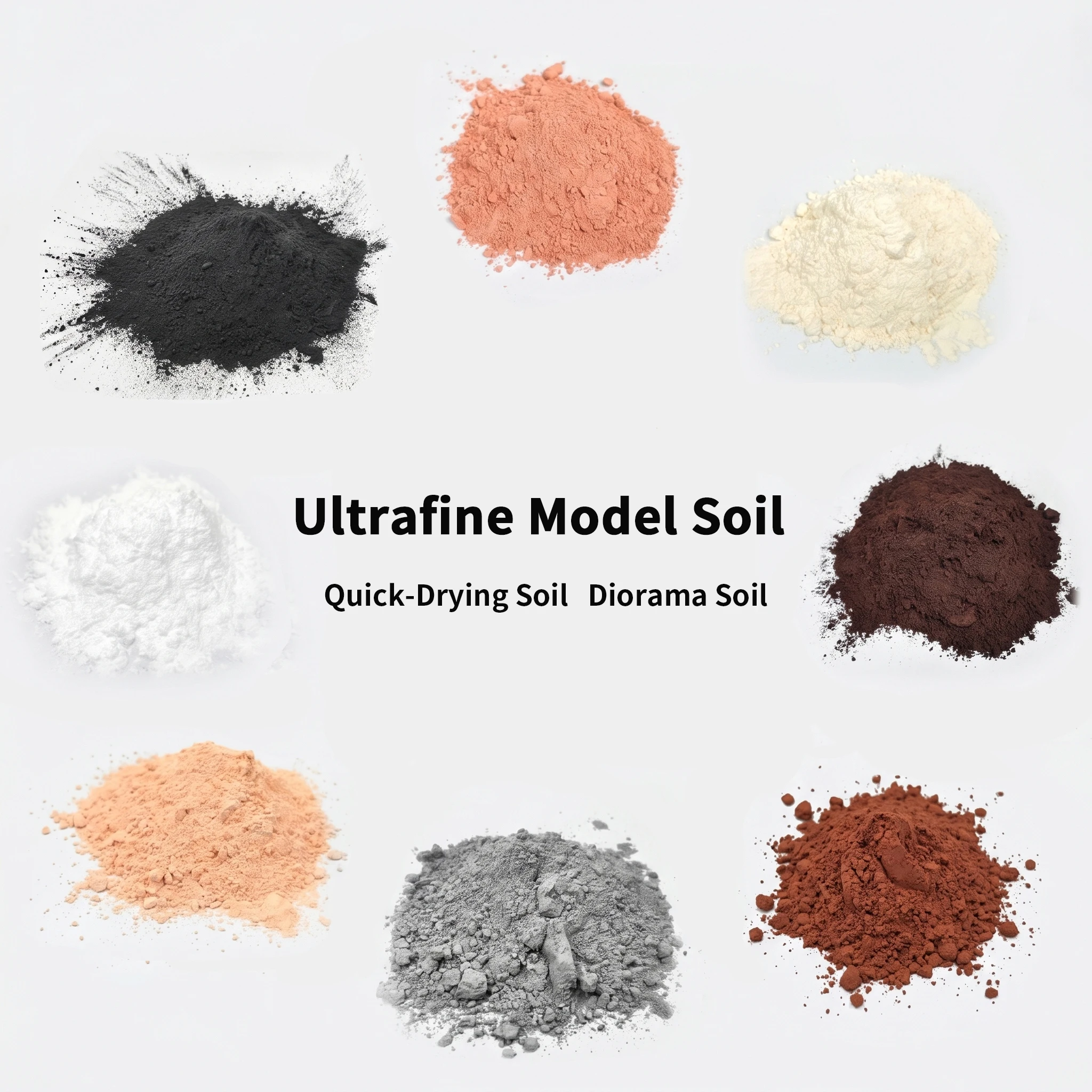 150ML Ultrafine Model Soil Quick-Drying Dioramas Sand for Military Model Train Layout War-hammer Terrain Micro Landscape Kits