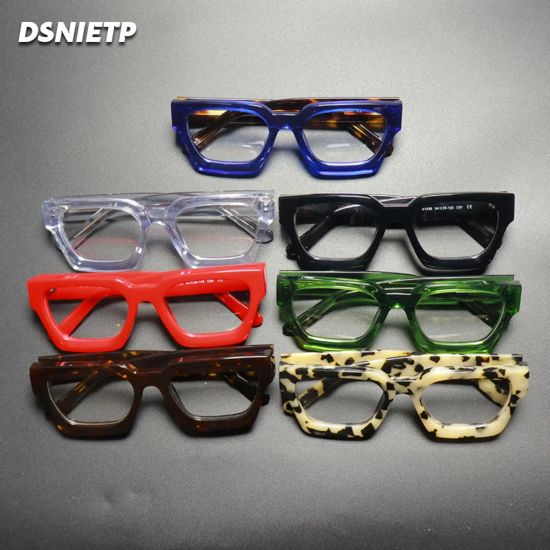 Luxury Thicken Acetate Reading Glasses Men Women Photochromic Anti Blue Light Prescription Glasses Myopia Hyperopia Eyewear