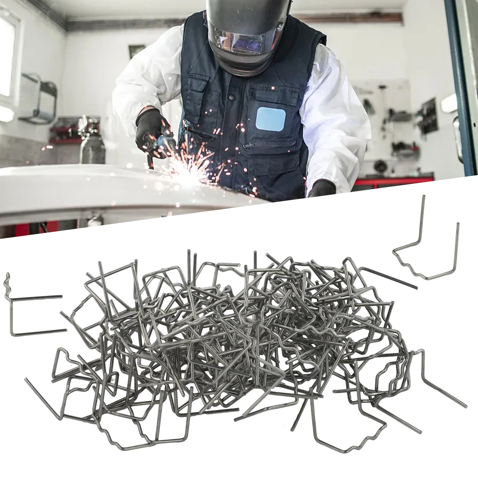 

0.6/0.8mm Hot Stapler Staples For Car Bumper Plastic Welder Repair Kits 100PCS Welding Equipment & Supplies Accessories