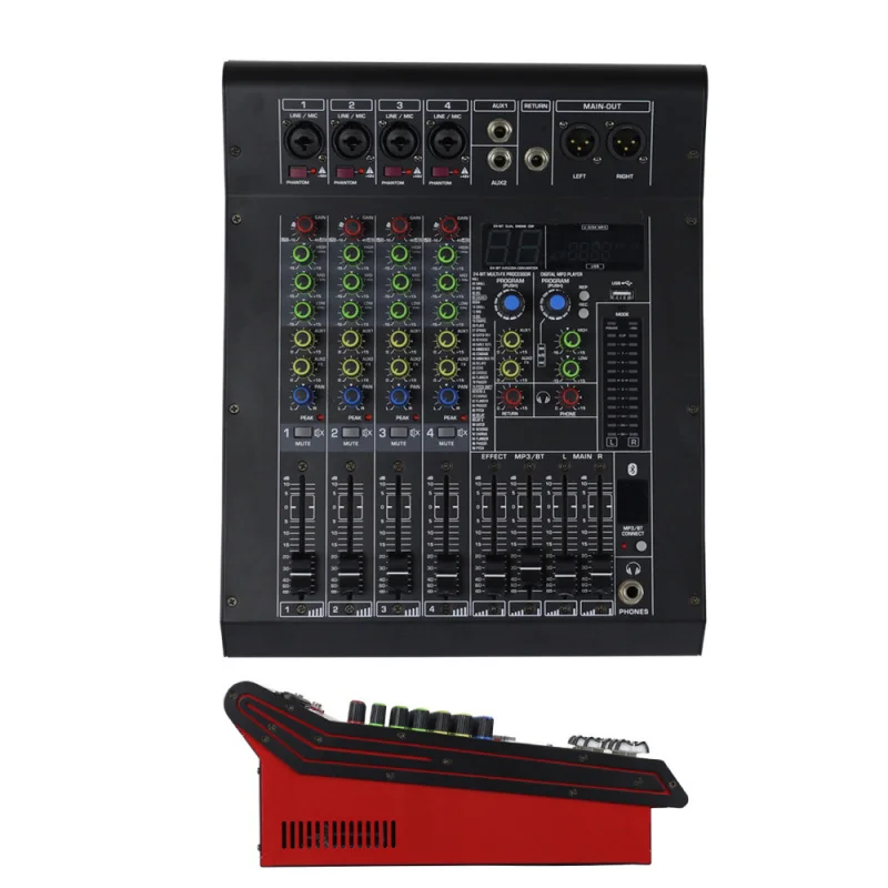 

Professional sound mixing console All-in-one machine with built-in amplifierKTVBar background music BluetoothUSBSimulated Mixer