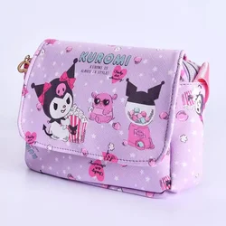 Kuromi Fashion Casual mała torba na cały mecz damska skórzana torba na ramię typu crossbody Anime kawaii Cartoon tornister Mochila