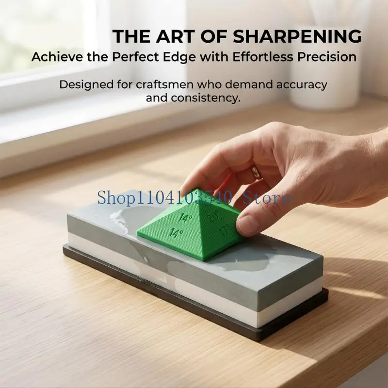 02DC Cutter Sharpening Guide Block for Home Kitchen Upkeep, 14 17 20 25Degree Whetstone Guide with Compact Body for Easier