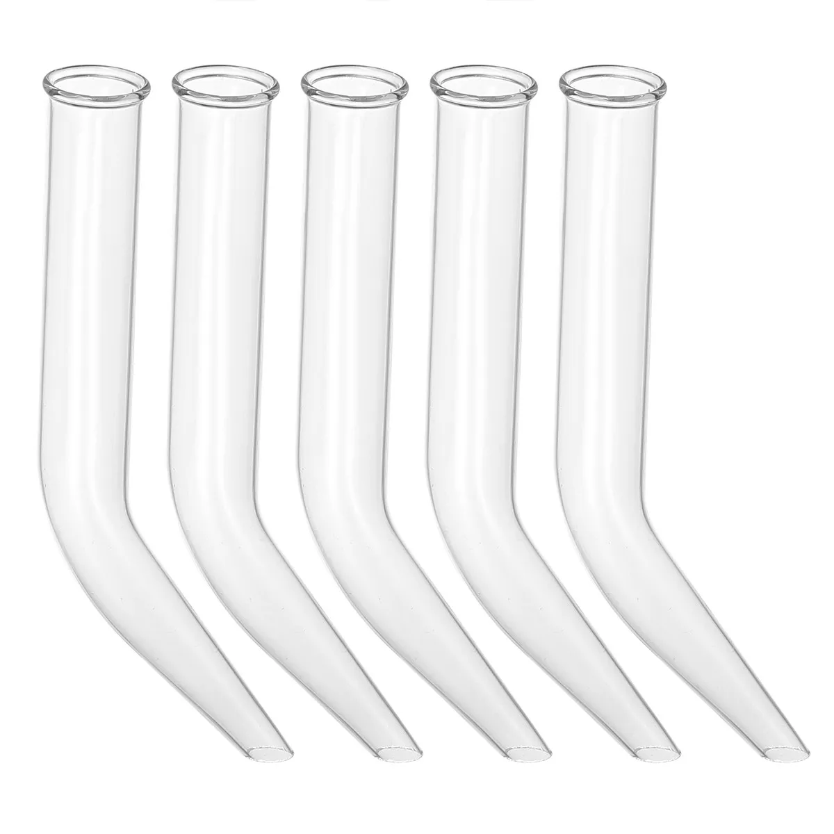 5Pcs Glass Distillation Tube Transparent Ox Horn Tube Laboratory Teaching Equipment Portable Lightweight Strong Light view 5