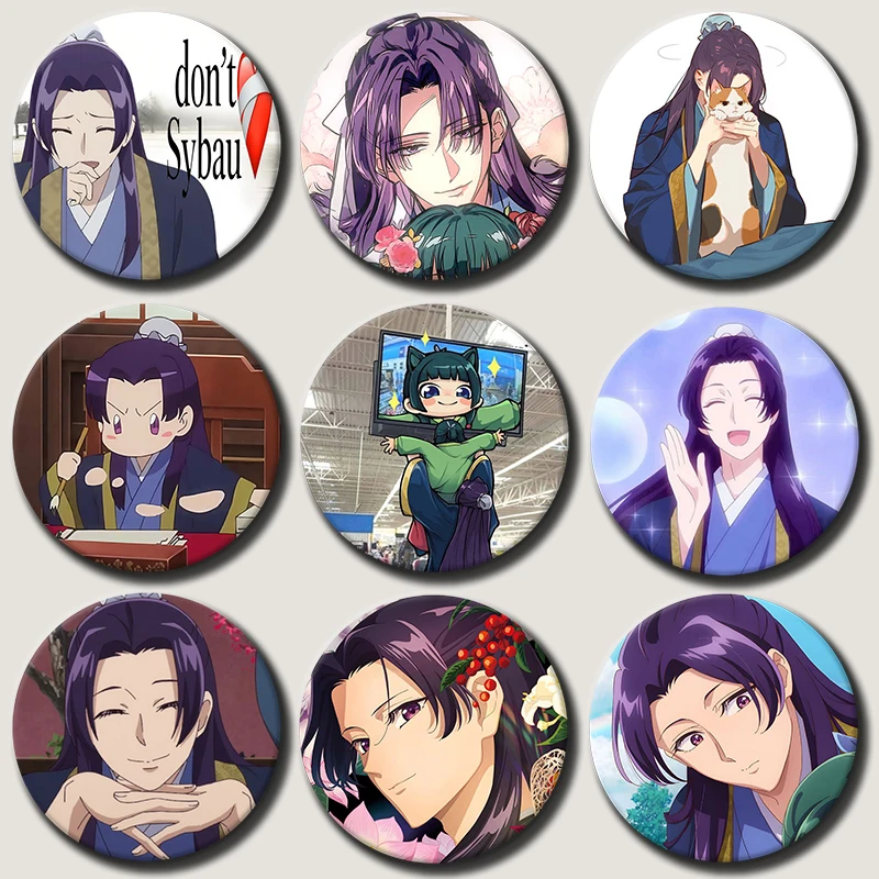 

Anime Character Jinshi Pins Tinplate Badge Jinshi Cartoon Brooches for Backpack Hat Clothes Decoration Fans Collection Gifts