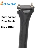 Tija de sillín de carbono elitaone, tijas de sillín para bicicleta de montaña/carretera, tubo de asiento de carbono ultraligero de 150g 63D-UD