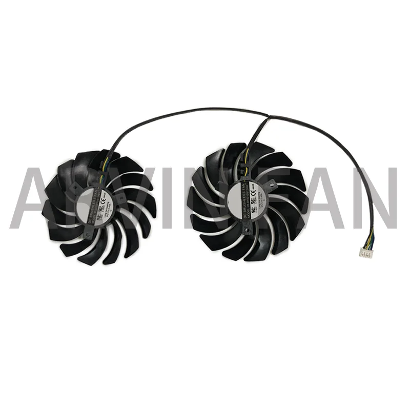 2 buah/Set kipas pendingin GPU VGA Fan untuk GTX 960 950 GAMING GTX1080/1070/1070Ti Armor kartu Video grafis