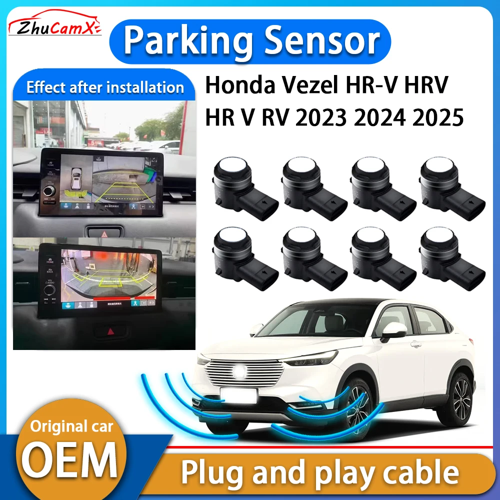 ZhuCamX Reversing Reverse Backup Radar Buzzer Detector System Parking Sensor for Honda Vezel HR-V HRV HR V RV 2023 2024 2025