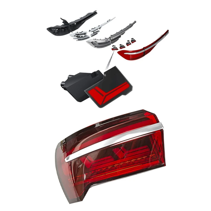 

Penetrating taillight dynamic flowing taillight