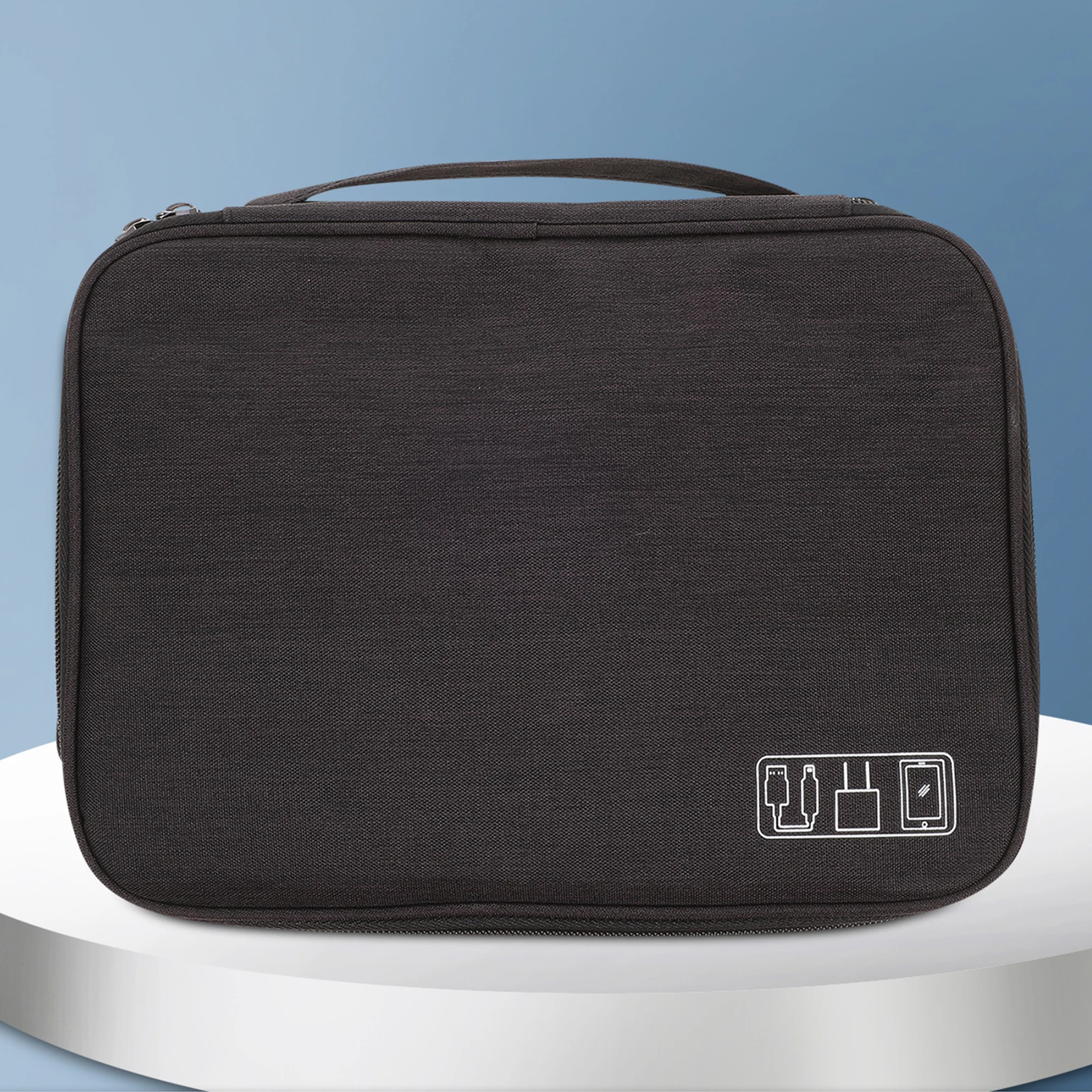 

Polyester Electronic Storage Bag Cable Organizer Pouch Travel Accessories Cord Mouse Portable Outdoor Sundries Case