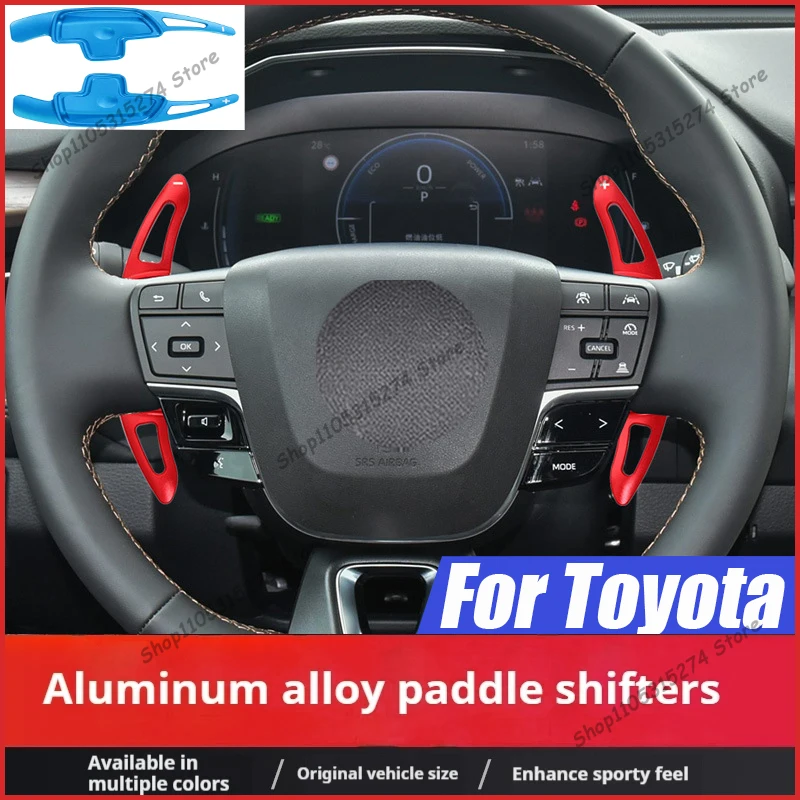 For Toyota Avalon Shift Paddles 8th Generation Camry Corolla Crown Metal Car Steering Wheel Paddles