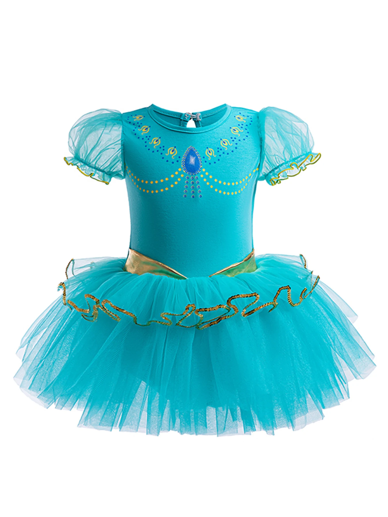 Girls Ballet Tutu Dress Camisole Tulle Skirted Leotard Ballerina Outfits Costume with crown