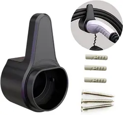 Type 2 EV Charger Holder Electric Vehicle Wall Mount Charging Cable Organizer Wall Bracket IEC 62196-2 Gun Cable Dummy Holster