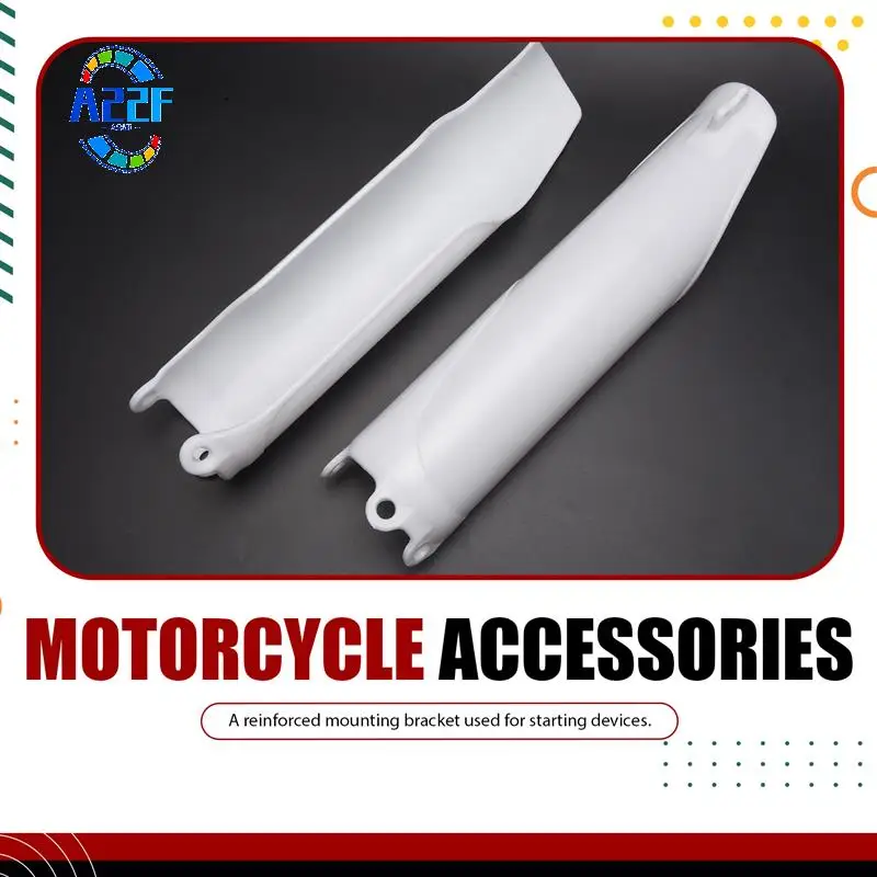 

A22F-1 пара мотоциклетных передних вилок, защитные чехлы, пластиковые белые, подходят для Honda Crf250 Crf450 2004-2012