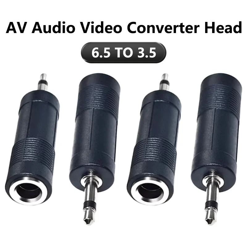 

5/20PCS 6.35mm 6.5mm 1/4" Male to 3.5mm 1/8" Female Connector Jack Audio Terminal Plug Headphone Adapter Convertor Speaker