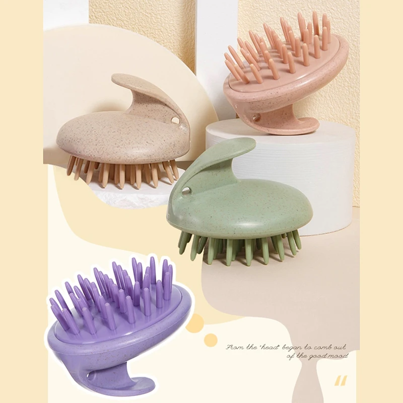 

Wheat Straw Comb Set Hair Massage Brush Wide Teeth Scalp Comb with Gift Bag Hair Care