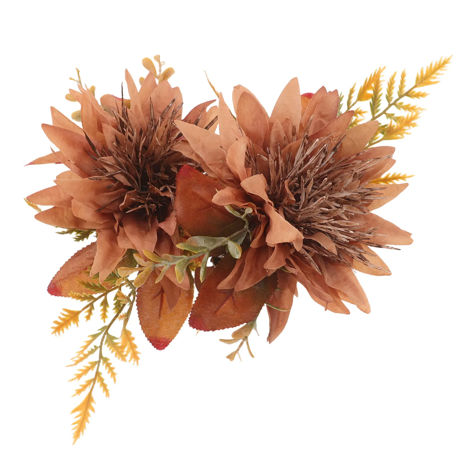 2Pcs Floral Curtain Tie Backs Metal Buckle Light Brown Decorative Curtain Clips for Nursery Bedroom Wedding Drapery Holdbacks