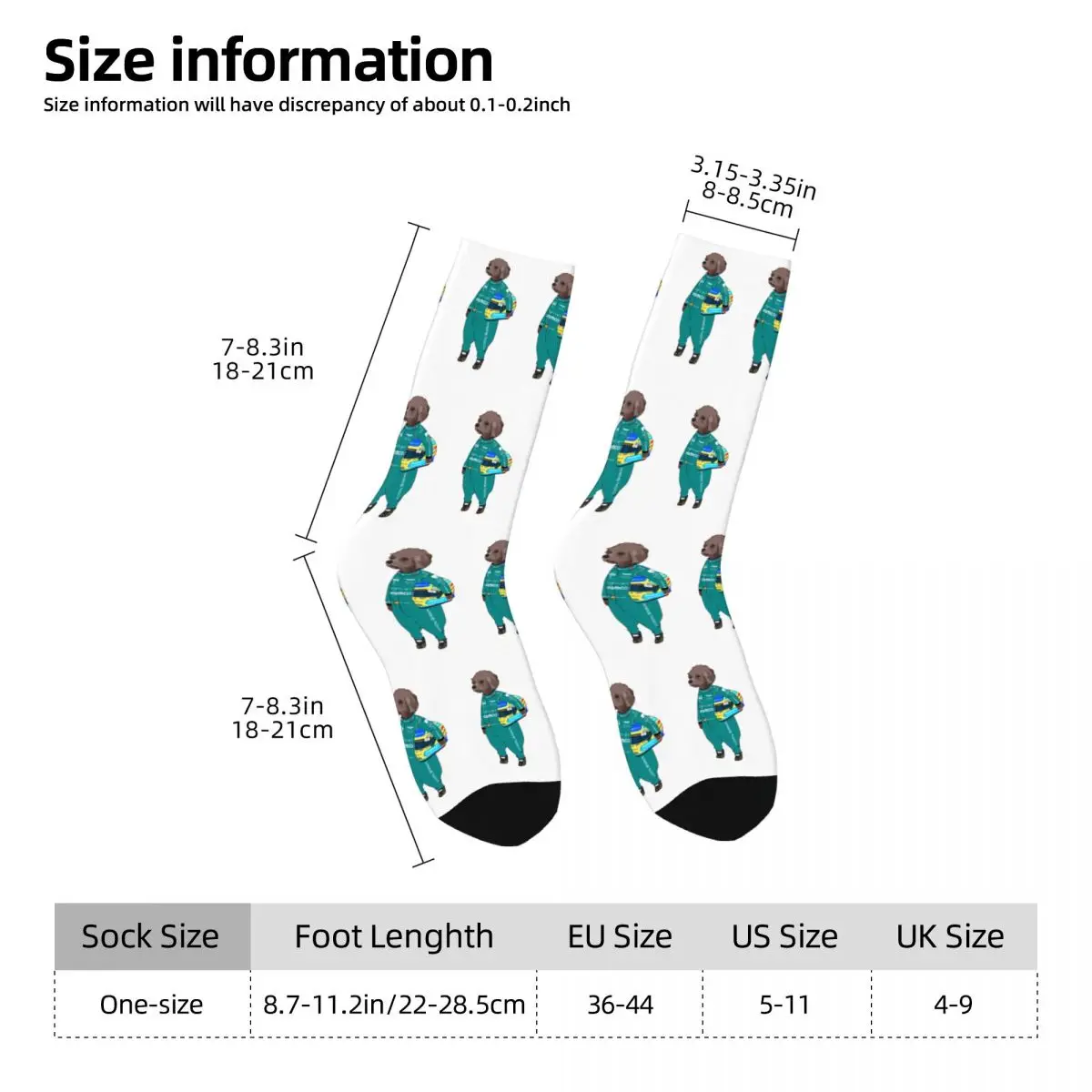 Fernando Alonso Socks dog Harajuku Stockings Autumn Anti Slip Women Men Socks Comfortable Graphic Skateboard Socks