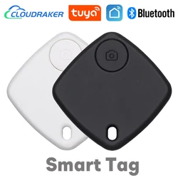 Tuya-Mini Etiqueta inteligente con Bluetooth, rastreador inalámbrico para bolso de Mascota, BILLETERA, llavero de equipaje, buscador de teléfono, registro de ubicación, alarma antipérdida bidireccional