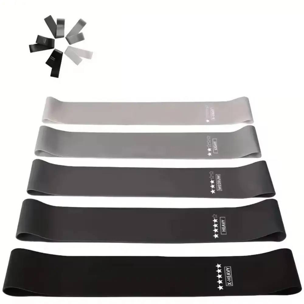 5Pcs TPE Fitness Resistance Bands Stretching Durable Yoga Sport Elastic Bands Pilates Hip Circle Expander Bands Gym Equipment